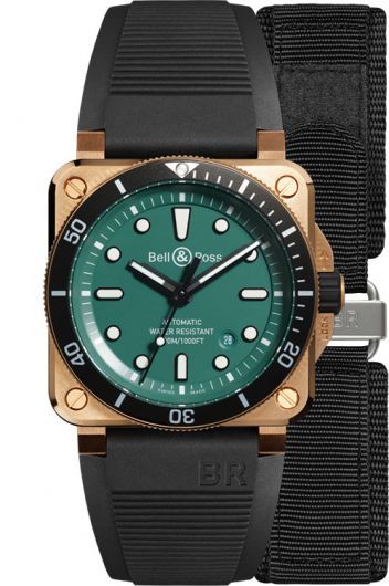 Bell & Ross BR0392-D-LT-BR/SRB