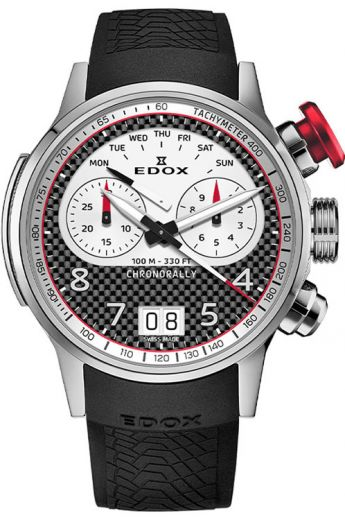 Edox Chronorally Quartz Watch | 38003 TINR CANBR