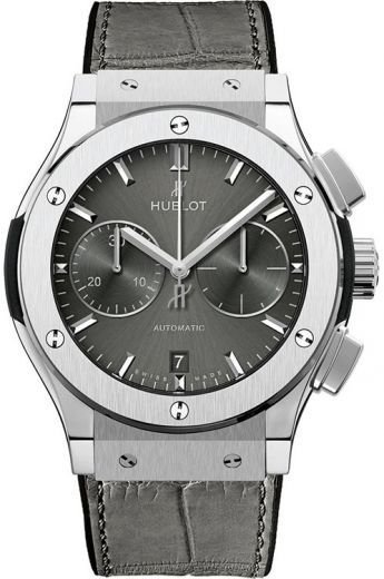 Hublot Chronograph 45 mm Watch in Grey Dial