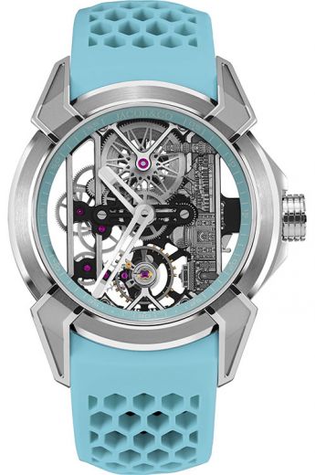 Jacob & Co. Epic X Watch in Powder Blue Strap | Wonders of
