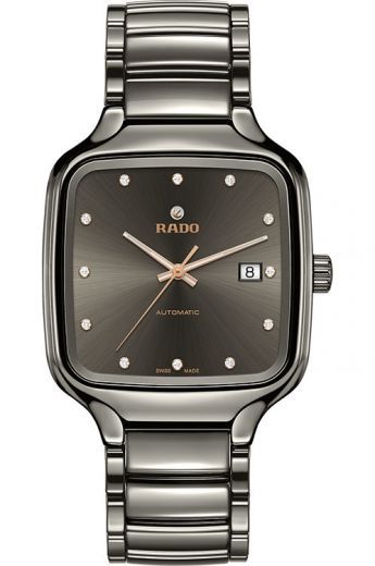 Rado True Square 38 mm Watch in Black Dial