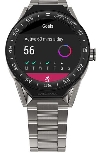 TAG Heuer Connected Modular 45 Quartz Men Watches in Round case Black Dial