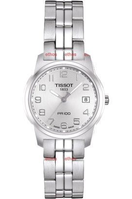 Tissot PR 100 25 mm Watch in Silver Dial