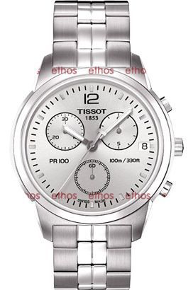 Tissot PR 100 40 mm Watch in Silver Dial