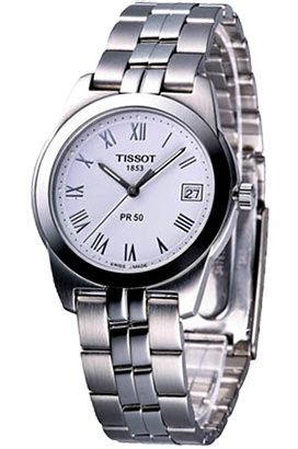 Tissot PR50 36 mm Watch in White Dial