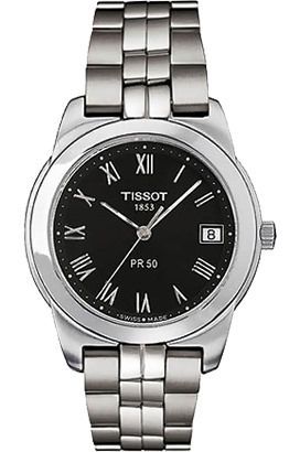 Tissot PR50 36 mm Watch in Black Dial