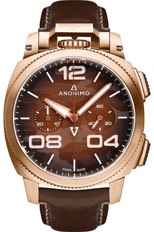 Anonimo Militare 43.4 mm Watch in Brown Dial