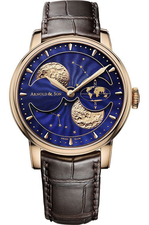 Arnold Son Perpetual Moon 42 mm Watch in Blue Dial