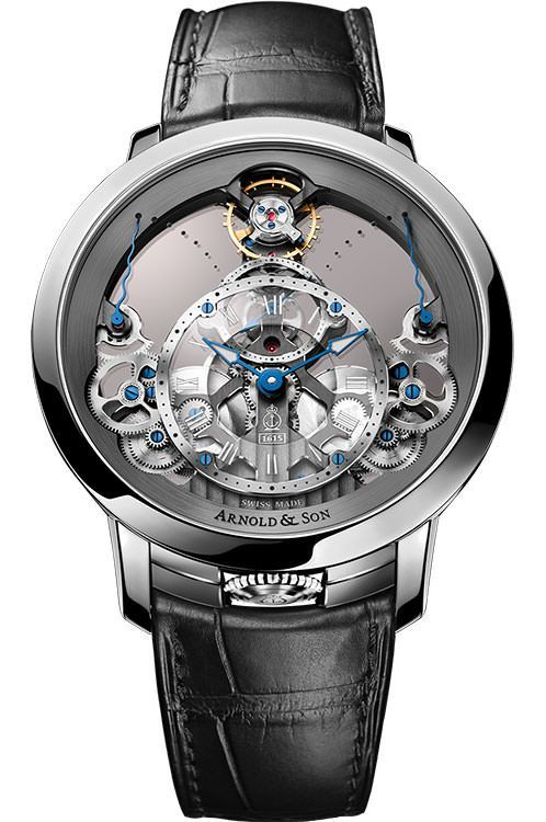 Arnold Son Time Pyramid 44.6 mm Watch in Skeleton Dial