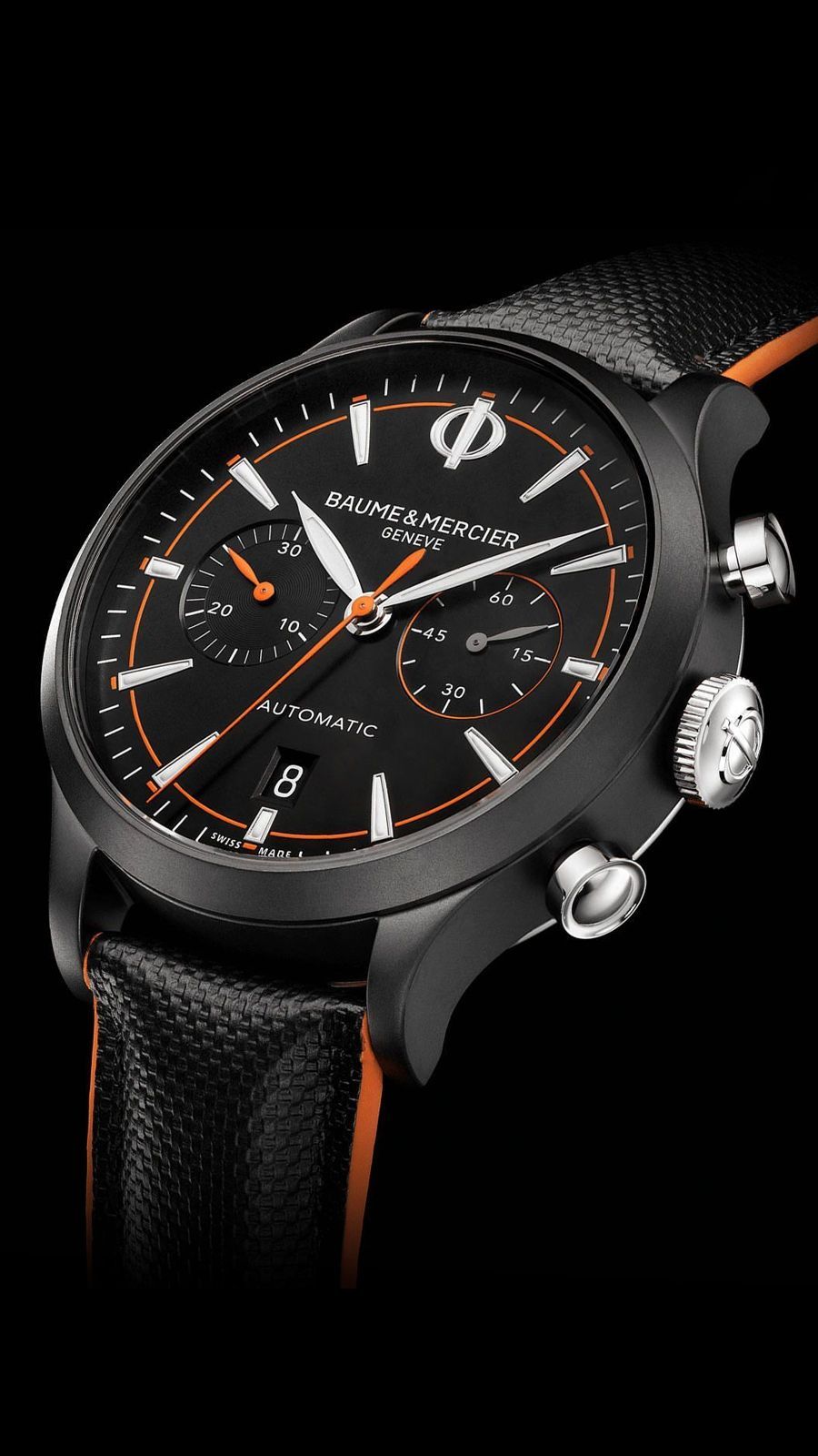 Baume Mercier Capeland 42 mm Watch in Black Dial