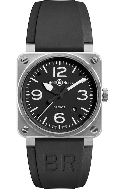 Bell Ross BR 03 Auto 42 mm Watch in Black Dial