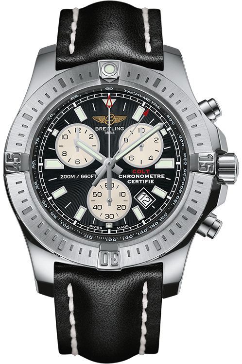 Breitling colt chronograph deals leather strap