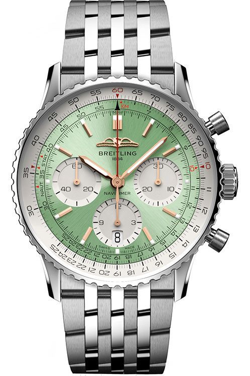 Breitling navitimer green online dial