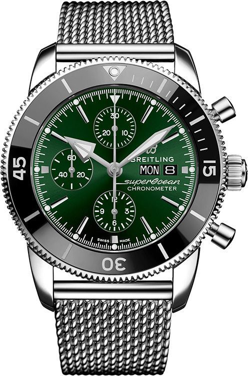 Breitling Superocean Heritage 44 mm Watch in Green Dial