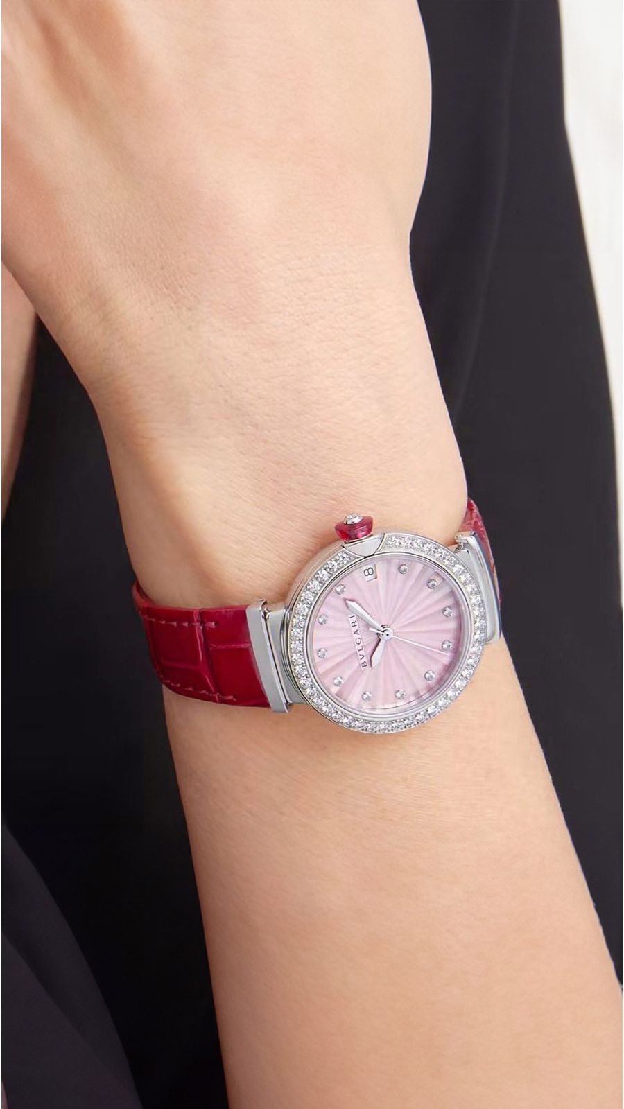 BVLGARI ベルト ピンク 新品未使用 ブルガリベルトピンク