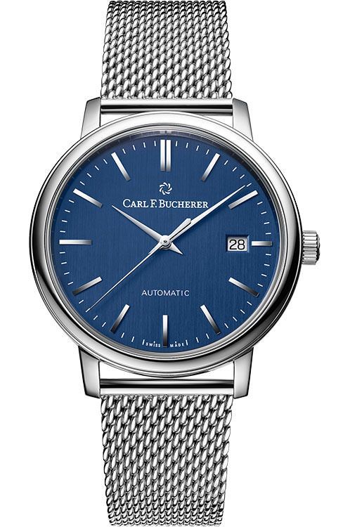 Carl F. Bucherer AutoDate 39 mm Watch in Blue Dial