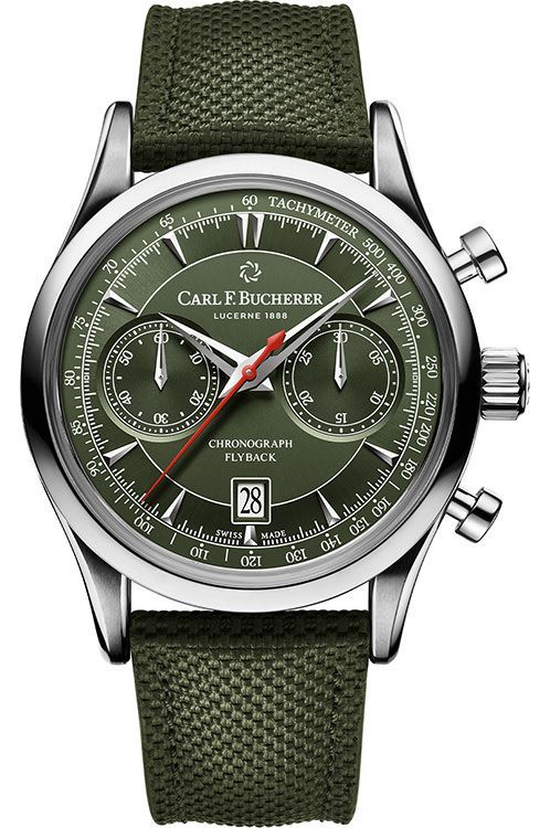 Carl F. Bucherer Flyback 43 mm Watch in Green Dial