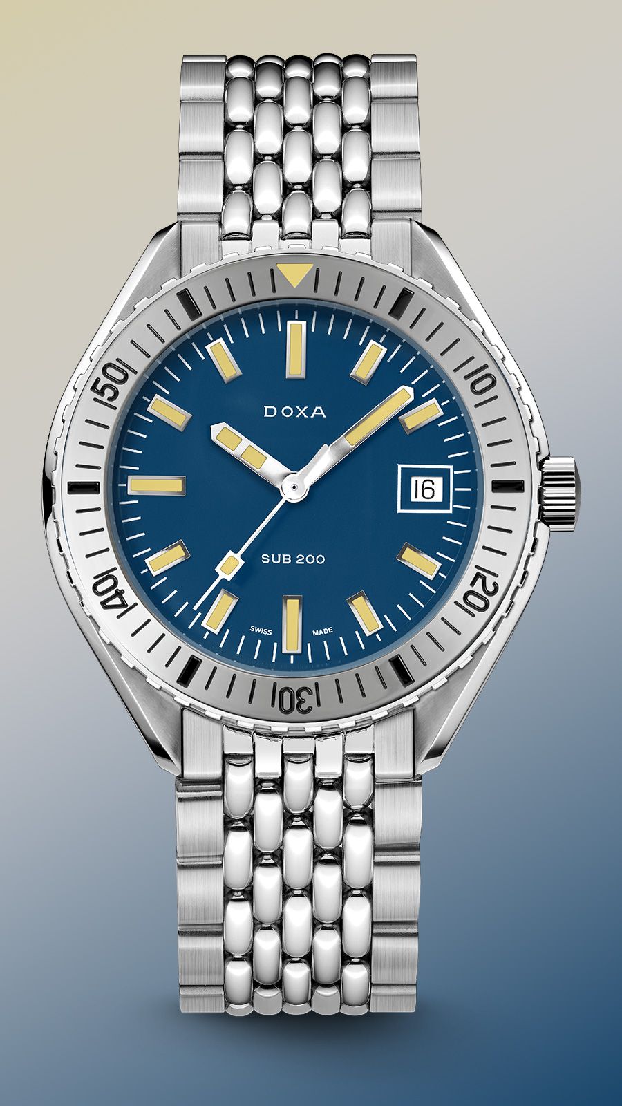 Doxa SUB 200 Automatic Unisex Watches in Round case Blue Dial