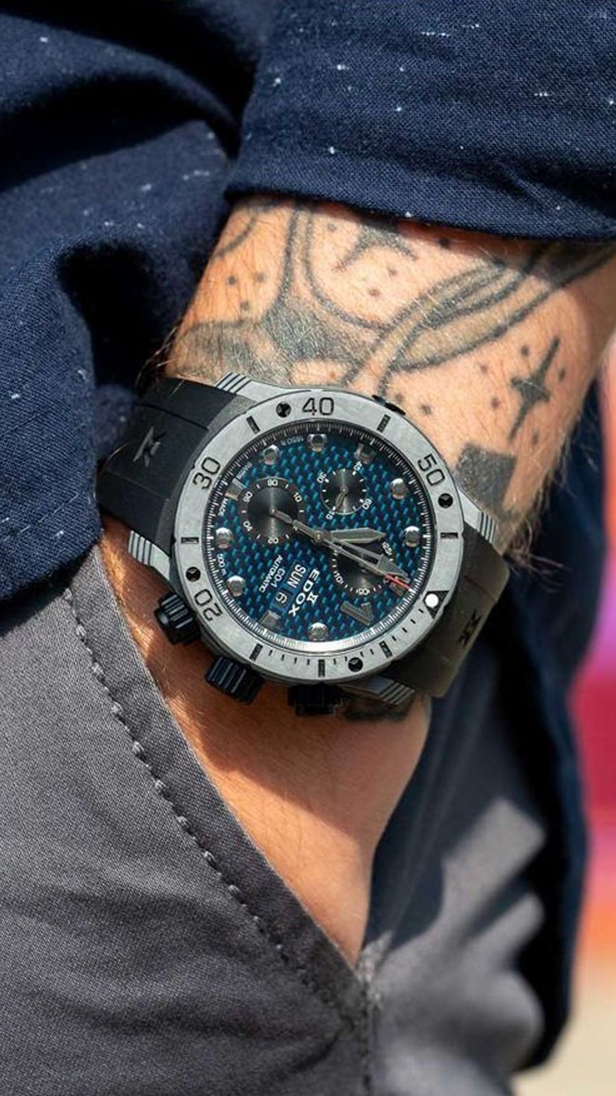 Edox CO-1 Automatic Watch | 01125 CLNGN BUNN