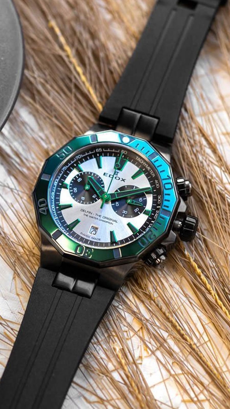 Edox Delfin The Original Quartz Watch | 10112 37GNVCA ANV