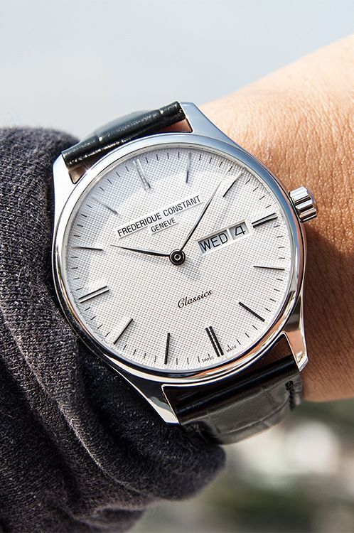 Frederique Constant Classics Index Automatic 40 mm Watch in Silver Dial