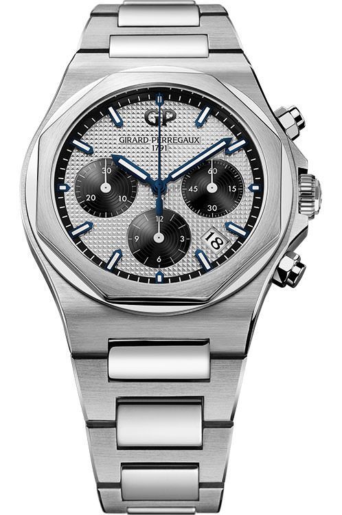 Girard Perregaux Supermarine Chrono 38 mm Watch in Silver Dial