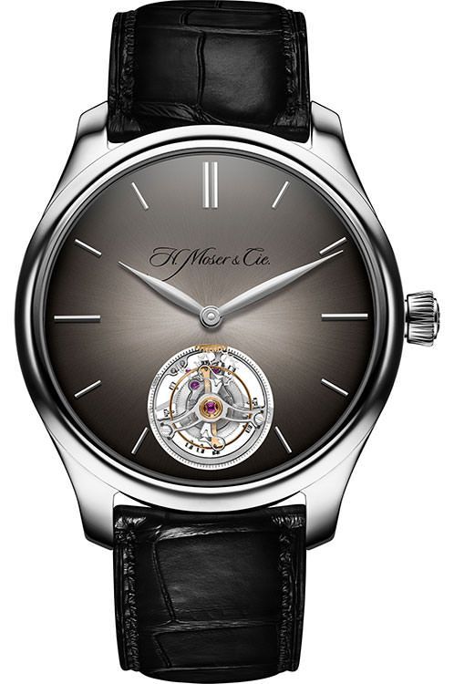 H. Moser Cie. Tourbillon 42 mm Watch in Fume Dial