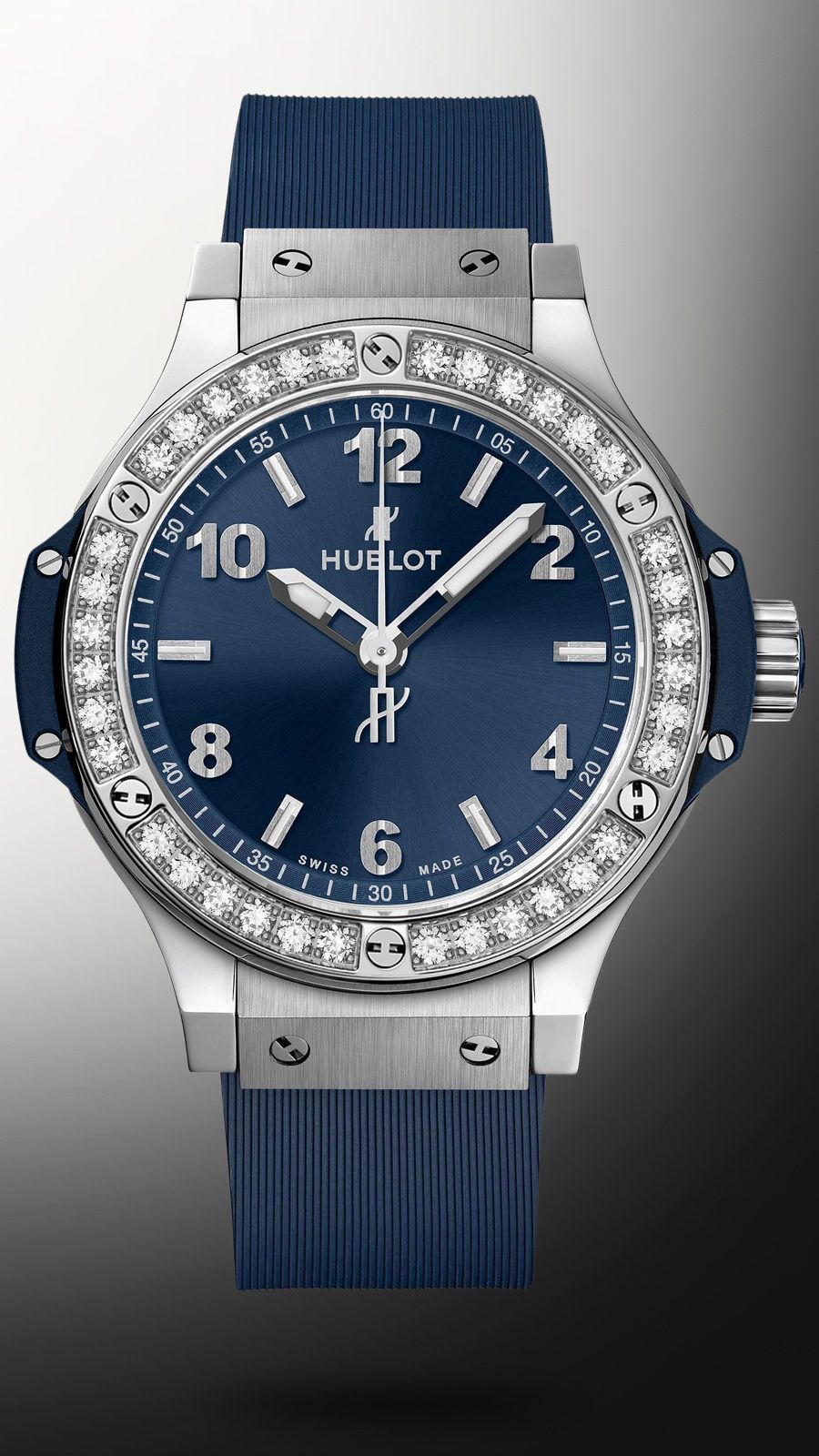 Hublot big bang blue steel best sale