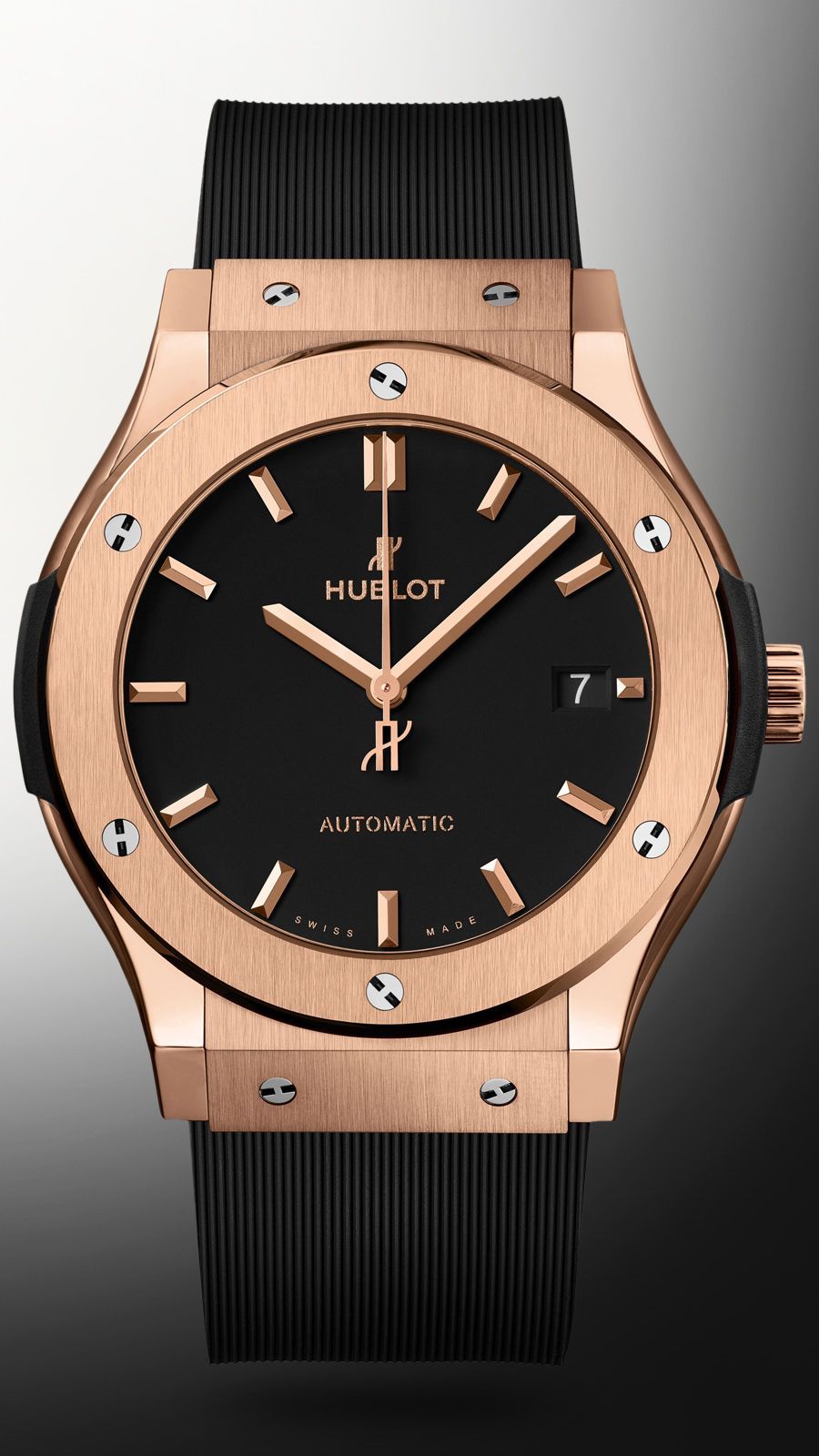 Hublot 3 Hands 45 mm Watch in Black Dial