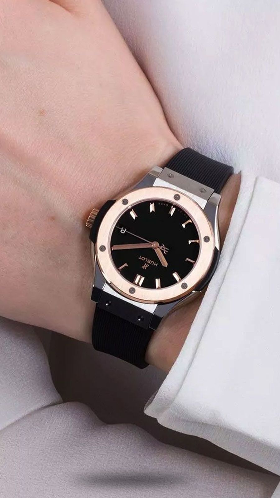 Hublot Classic Fusion 33mm On Wrist Hublot Classic Fusion Titanium