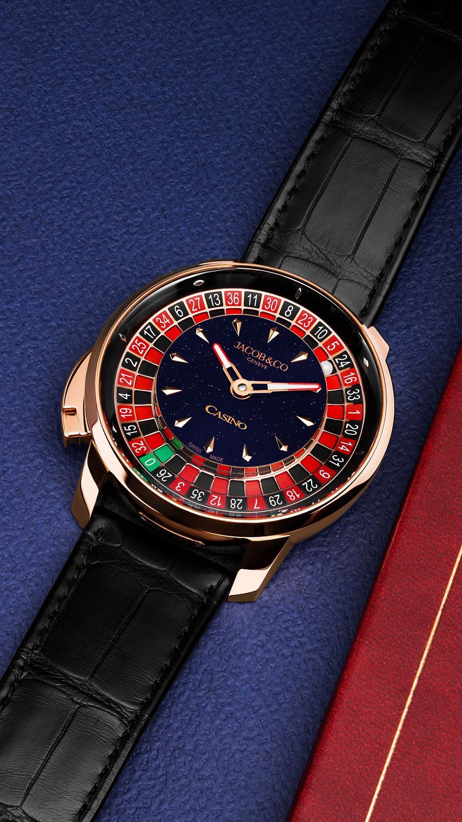 Jacob Casino Tourbillon Manual Winding Watch