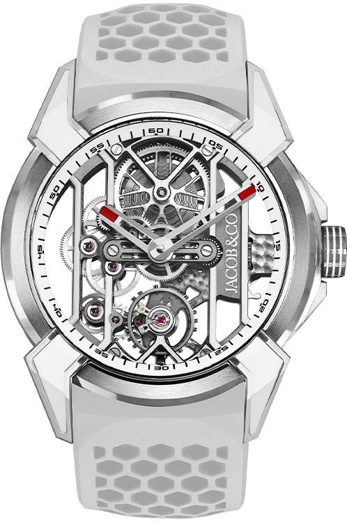 Jacob Co. Epic X 44 mm Watch in Skeleton Dial