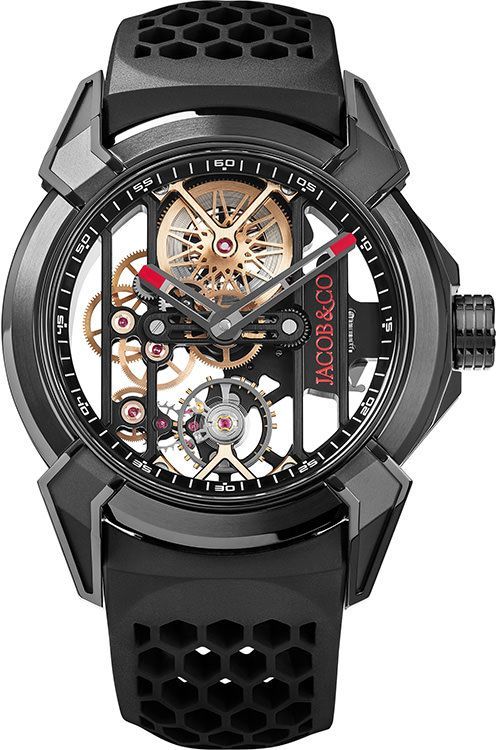 Jacob Co. Epic X 44 mm Watch in Skeleton Dial