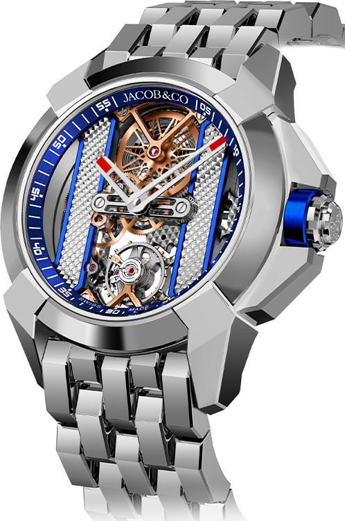 Jacob Co. Epic X V2 44 mm Watch in Skeleton Dial