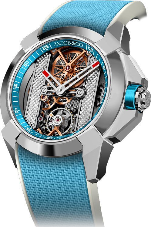 Jacob Co. Epic X V2 44 mm Watch in Skeleton Dial