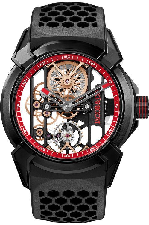 Jacob Co. Epic X 44 mm Watch in Skeleton Dial