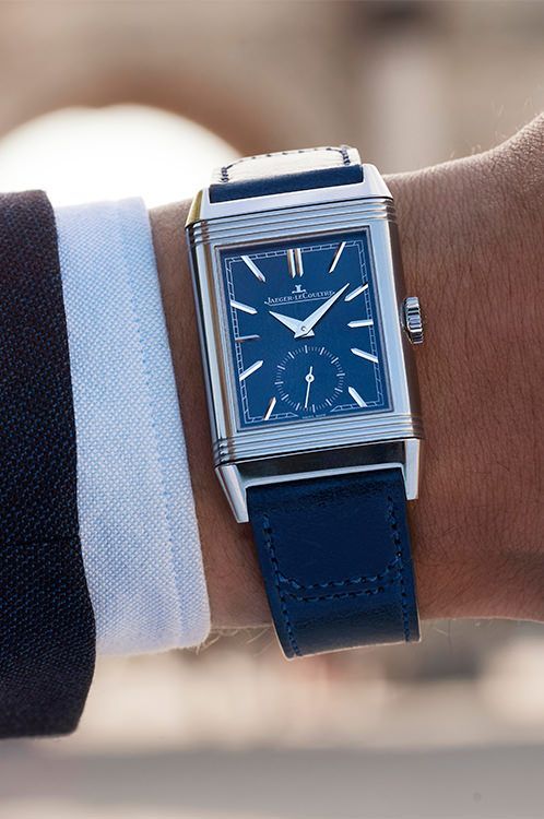 Jaeger LeCoultre Reverso 27.4 mm Watch in Blue Dial