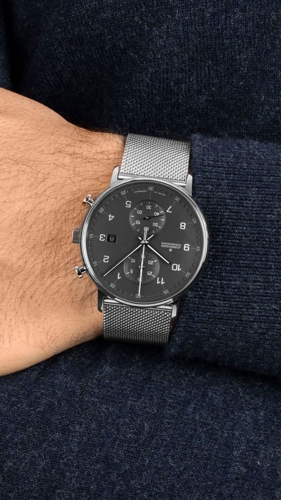 Junghans FORM C 40 mm Watch in Anthracite Dial