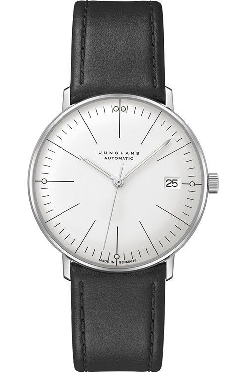 Junghans max bill Kleine Automatic 34 mm Watch in Silver Dial