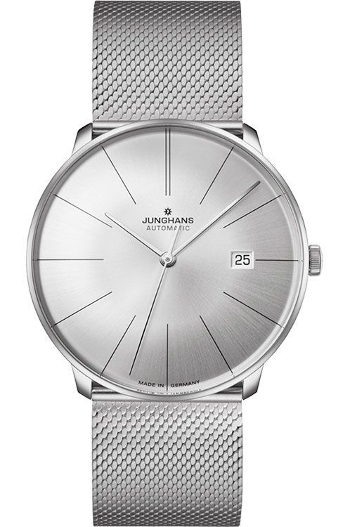 Junghans fein Automatic 39.5 mm Watch in Silver Dial