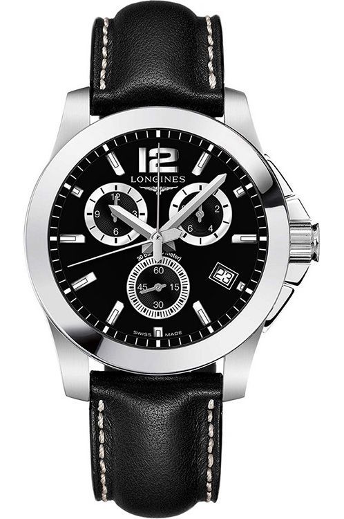 Longines Sport 41 mm Watch in Black Dial