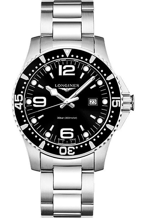 Longines HydroConquest 44 mm Watch in Black Dial