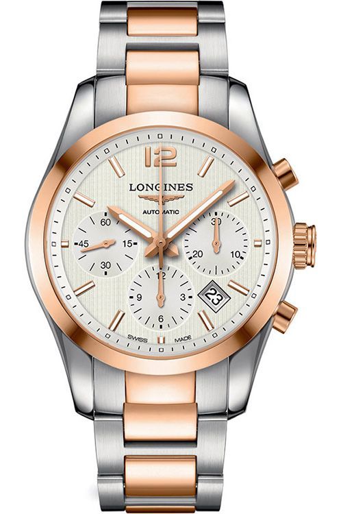 Longines rose hot sale gold watch