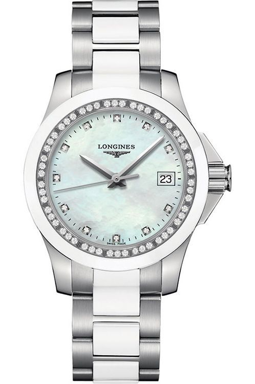 Longines Conquest 35 mm Watch in MOP Dial