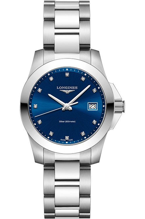 Longines Conquest 34 mm Watch in Blue Dial