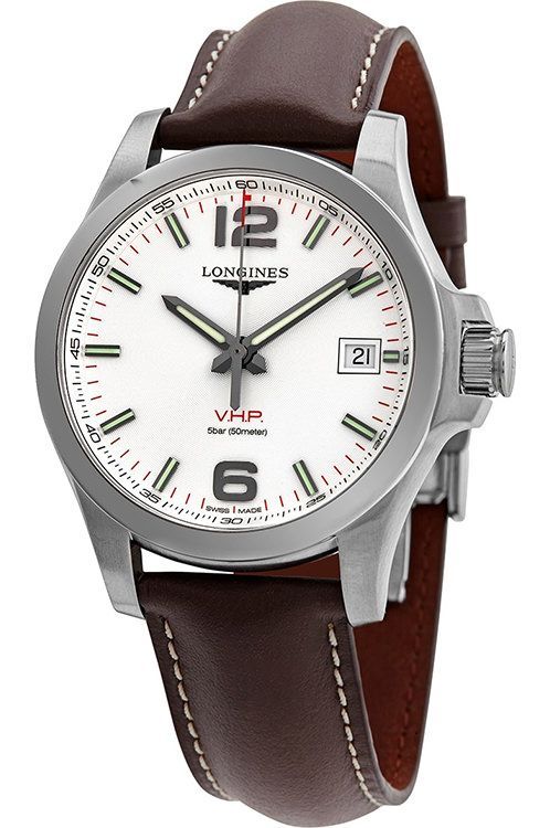 Longines Conquest V.H.P. 41 mm Watch in Silver Dial