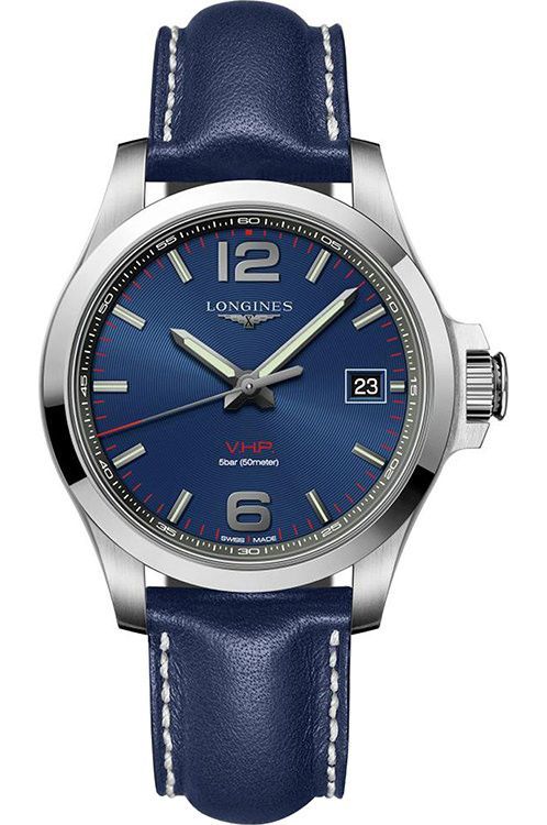 Longines Conquest V.H.P. 41 mm Watch in Blue Dial