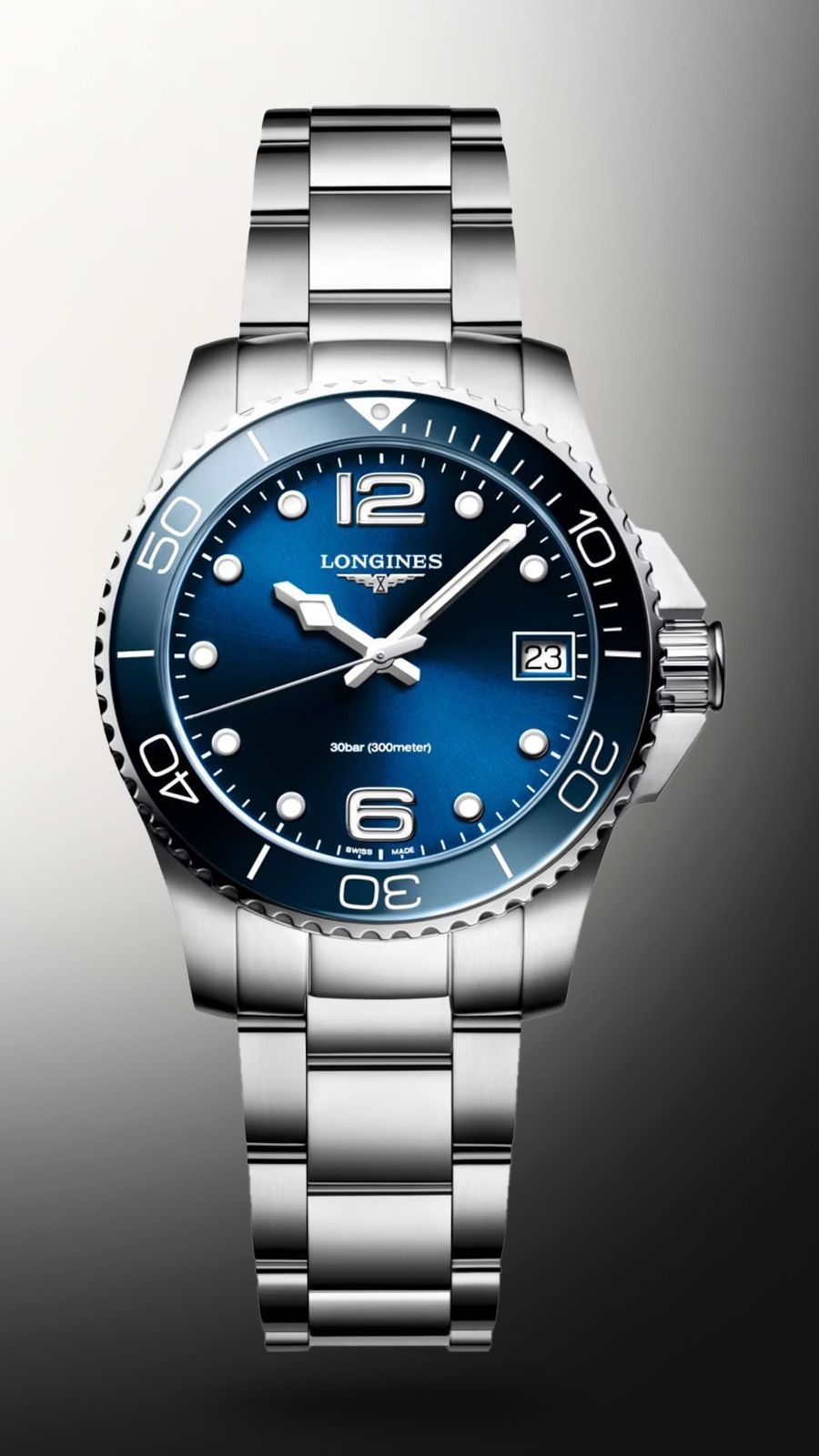 Longines Conquest Quartz Women Watches in Round case Blue Dial