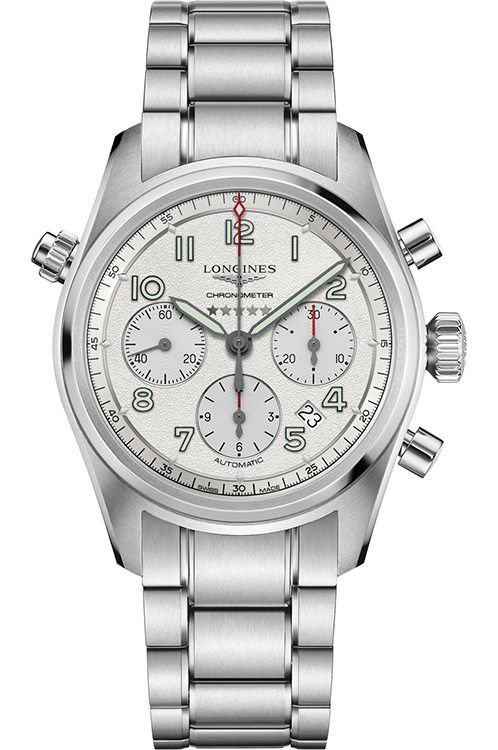 Longines Longines Spirit 42 mm Watch in Silver Dial