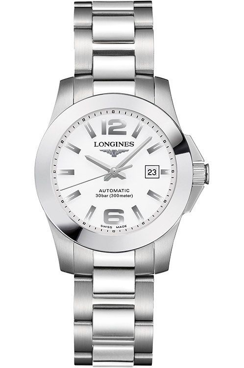 Longines Conquest 29.5 mm Watch in White Dial